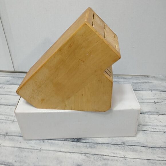 J.A. Henckels International 12 Slot Wood Knife Block Holder ONLY "No Knives" - Picture 3 of 8